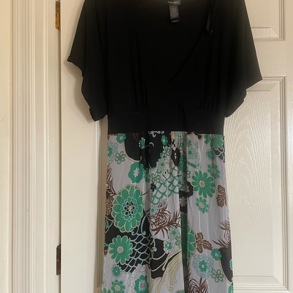 NWOT bisou bisou long drape dress 16 - Picture 10 of 15